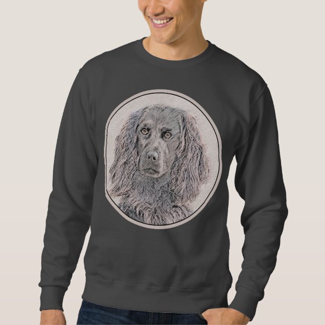 Boykin Spanska målning - Cute Original Hund Art Lång Ärmad Tröja (Framsida)
