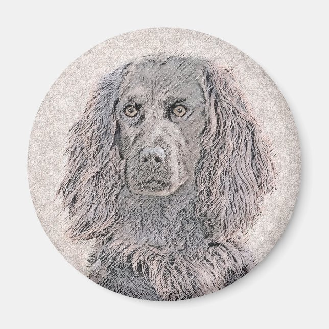 Boykin Spanska målning - Cute Original Hund Art Magnet (Framsidan)