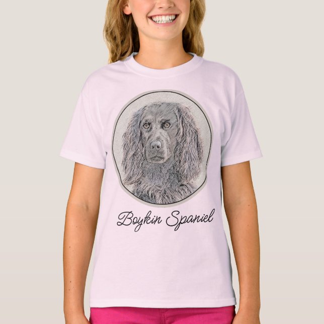 Boykin Spanska målning - Cute Original Hund Art T- T Shirt (Framsida)