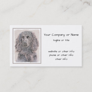 Boykin Spanska målning - Cute Original Hund Art Visitkort
