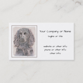 Boykin Spanska målning - Cute Original Hund Art Visitkort