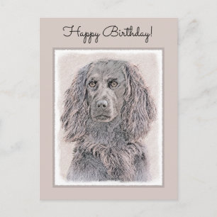Boykin Spanska målning - Cute Original Hund Art Vykort