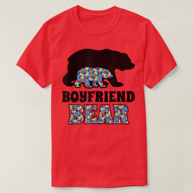 Boykompis Bear Autism Awareness T Shirt (Design framsida)