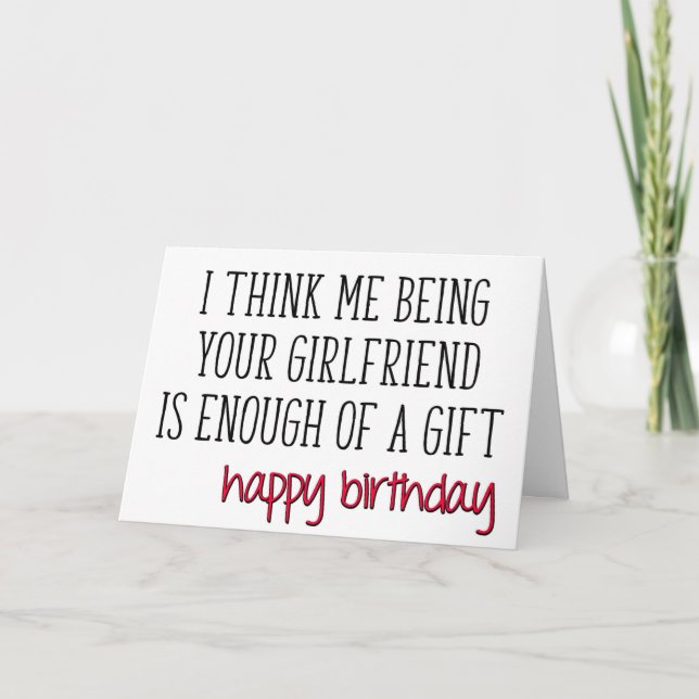 Boykompis Birthday, roligt, nog med en gåva Kort (Framsida)