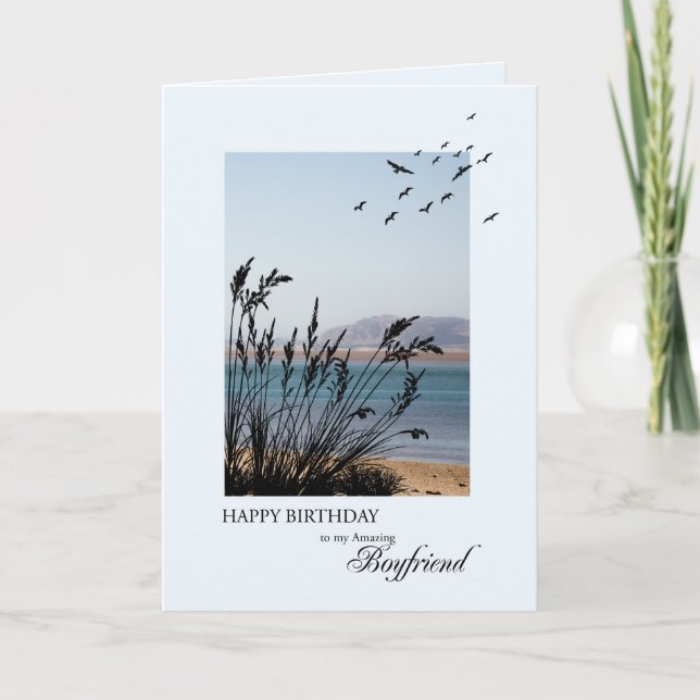 Boykompis Birthday, Seaside Scene Kort (Framsida)