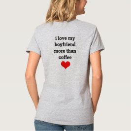Boykompis Coffee Kärlek-offerten på Alla hjärtans T Shirt