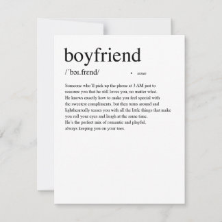 Boykompis Definition Valentine's Day Card Julkort