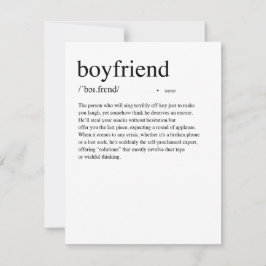 Boykompis Definition Valentine's Day Card Julkort