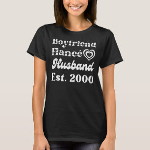 Boykompis Fiance Make Est 2000 Bröllop Annivers T Shirt