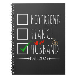 Boykompis Fiancé Make Est. 2025 Ny gifta Anteckningsbok