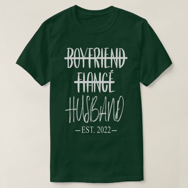 Boykompis Fiance Make Ny gifta Newlyged Cou T Shirt (Design framsida)