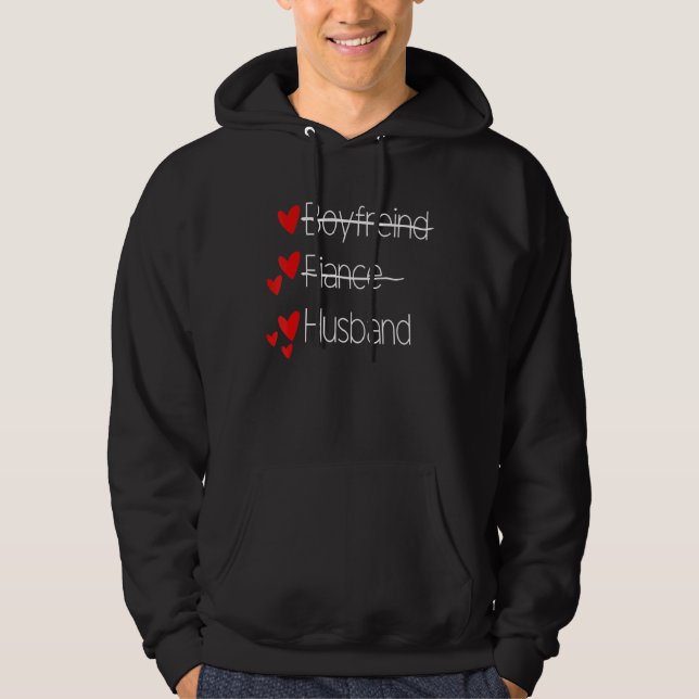 Boykompis Fiance markerade ut Make Grooms bröllop Hoodie (Framsida)