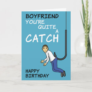 Boykompis Fishing Pun Birthday Card Kort