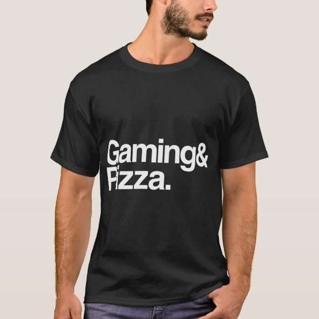 Boykompis för spel Pizza Video Gamer T Shirt (Framsida)