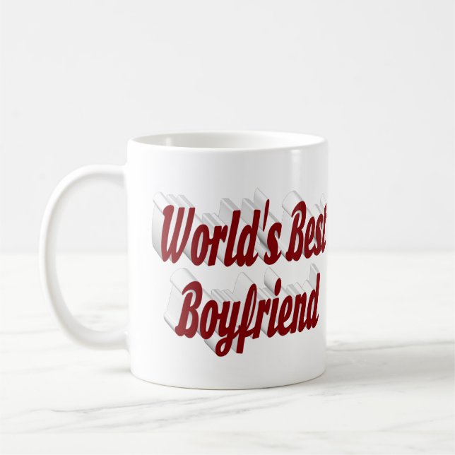 Boykompis med burgundsskript kaffemugg (Vänster)