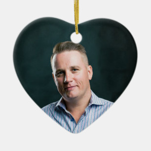 Boykompis Photo Ornament - Heart Keepsaké Gift