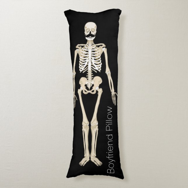 Boykompis Skeleton Body Pillow Kroppskudde (Framsidan Vertikal)