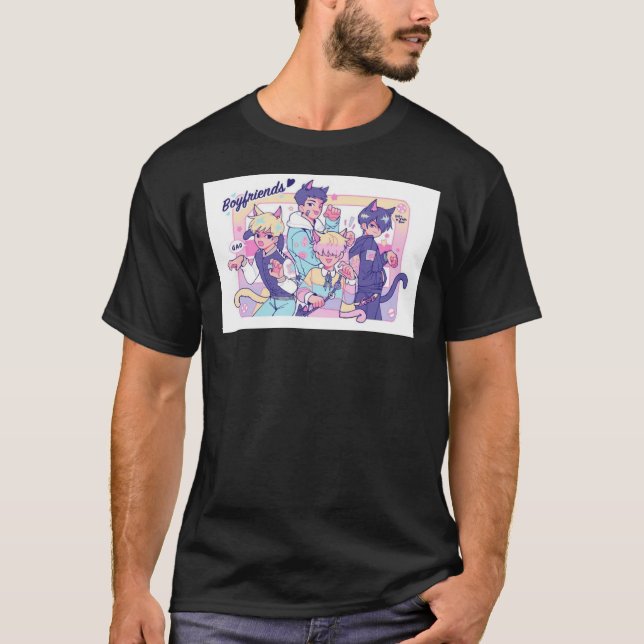 Boykompisar Webtoon Catboys  T Shirt (Framsida)