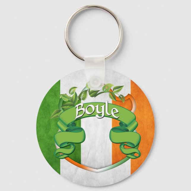 Boyle Irish Shield Nyckelring (Framsida)