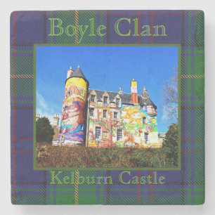 Boyle Scottish Klans Kelburn Castle Photo Tartan Stenunderlägg
