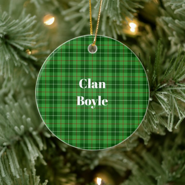 Boyleklanens Tartan Julgransprydnad Keramik (Träd)