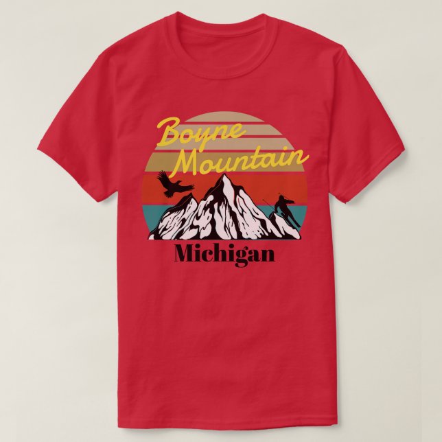 Boyne Mountain ski Michigan 1 T Shirt (Design framsida)