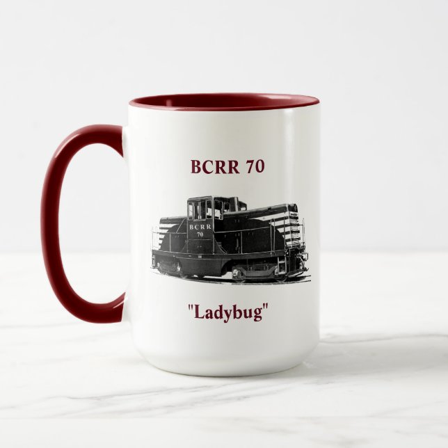 Boyne stadsmugg - mörkare rödbrun färg mugg (Vänster)