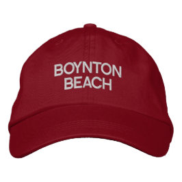 Boynton Beach Florida Embroized Baseball Hat Broderad Keps