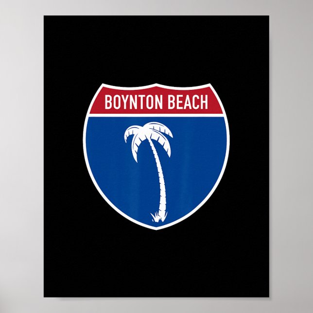Boynton Beach Florida Interstate Highway Semester  Poster (Framsidan)