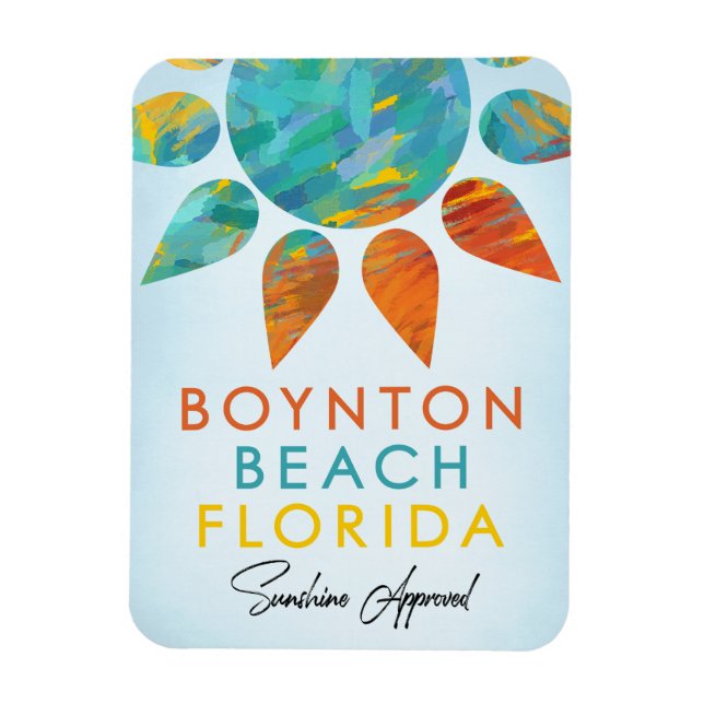 Boynton Beach Florida Sunshine Travel Magnet (Vertikal)