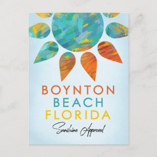 Boynton Beach Florida Sunshine Travel Vykort