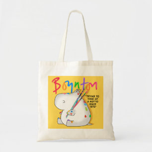 Boynton Hippo Logotyp Tygkasse