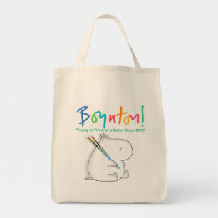 BOYNTON! HIPPO-LOGOTYP TYGKASSE