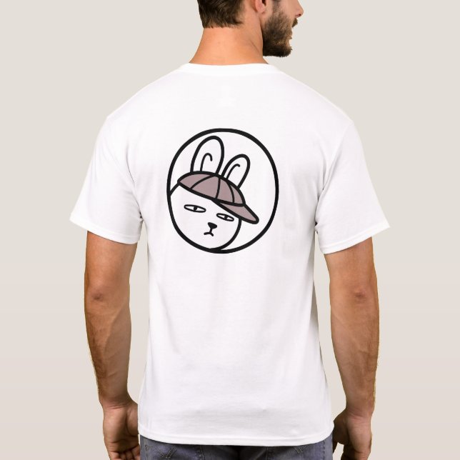 BoyRabbit#z03(Clip art of adolescent rabbit)  T Shirt (Baksida)