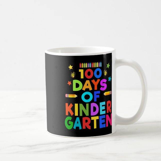Boys 100 dagar av Kindergarten Firande Kids Gif Kaffemugg (Höger)