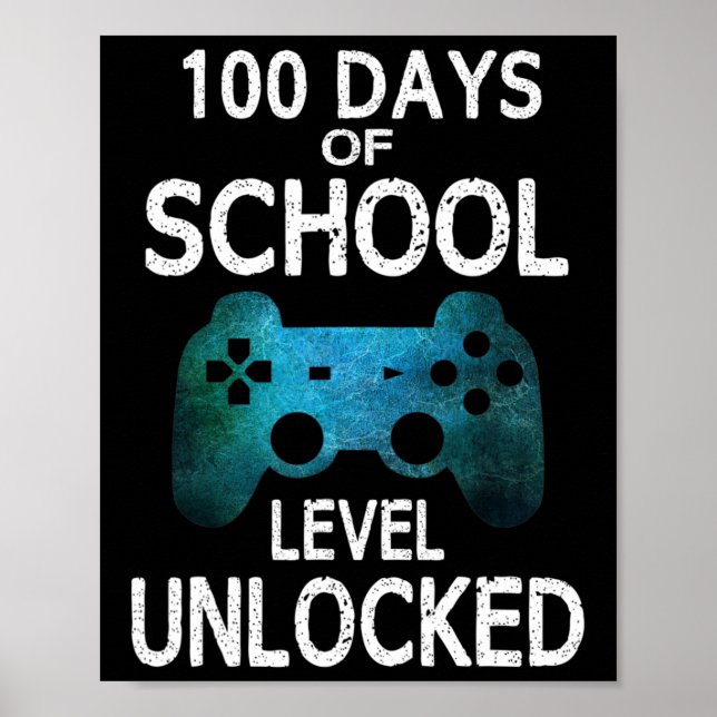 Boys 100 dagar med videospel i skolan Un Poster (Framsidan)