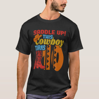 Boys 10 Year Old Birthday Party This Cowboy Turns T Shirt