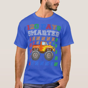 Boys 120:e dagen för skolmonster Lastbil 120 dagar T Shirt