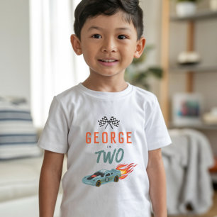 Boys 2 Fast Tävla på födelsedag T Shirt