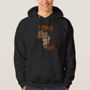 Boys African Attire Kente Skriv ut små barn Young Hoodie