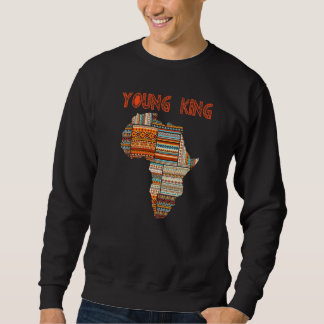 Boys African Attire Kente Skriv ut små barn Young Lång Ärmad Tröja