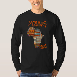 Boys African Attire Kente Skriv ut små barn Young T Shirt