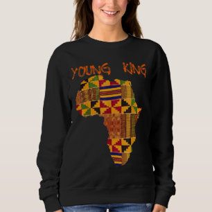 Boys African Kente Skriv ut små barn med Kung Ken T Shirt