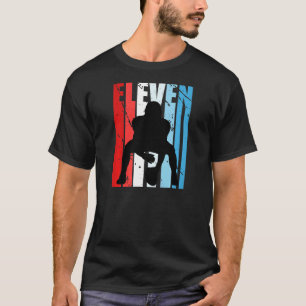 Boys American Football 11th Birthday Quarterback V T Shirt