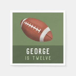 Boys American Football Barns födelsedag Pappersservett