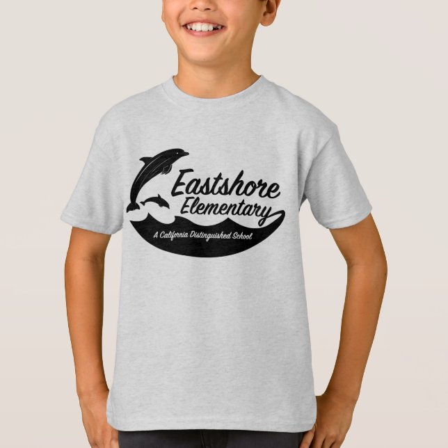 Boys Ash Jumping Dolphin T-Shirt (Framsida)
