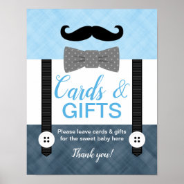 Boys babyduschkort och presentkort poster