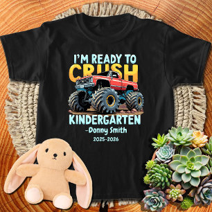 Boys Back to school Redo till Crush Kindergarten T Shirt