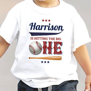 Boys Baseball 1:a födelsedag T Shirt