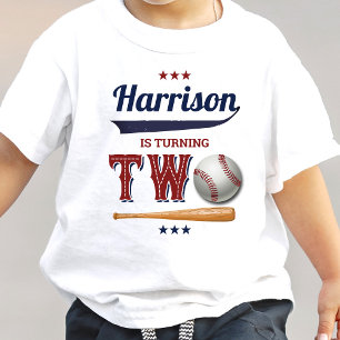 Boys Baseball 2:a födelsedagen T Shirt